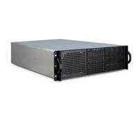 88887108 4260133126299 Inter-Tech 3U-30255 Supporto Nero, Acciaio inossidabile,