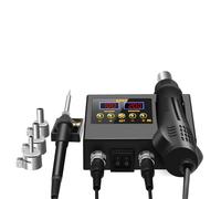 8898 2 in 1 Stazione di Saldatura Display Digitale Saldatura Ad Aria Calda Rilavorazione per Riparazione Cellulare Strumento di Riparazione del Ferro di Saldatura Regolabile