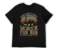 88aWEF AOLESHI Eastry Middle Earthˉs Annual Mordor Fun Run One Does Not Simply Walk T-Shirt for Men Black