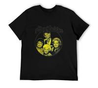 88aWEF Men's The Golden Girls Cast Stay Golden Retro Vintage Yellow T-Shirt Tee