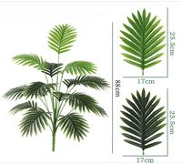 88cm 24 Foglie Grande Artificiale Palme Tropicale Finto Pianta Per Interni