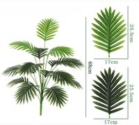 88cm 24 Foglie Grande Artificiale Palme Tropicale Finto Pianta Per Interni