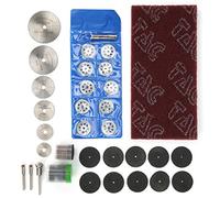88Pcs Electric Sander Accessories Kit with 8 - Hole Saw Blades Sandpaper Grinding Discs for Rotary Tools and Electric Grinders Compatible with