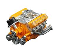 89% gas Ohv V8 Small-Block Engine Model Kits, Mini V8 Model Engine Kit, Build Your Own Stem V8 Model Engine Kit per adulti, V8 Engine Kit Gasoline, Physics Experiment Set per adulti (giallo)