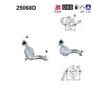 89 KW 121 CV CATALIZZATORE PER Mazda 6 Tre Vol GG 2.0 Di