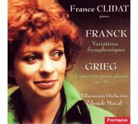 8929163 Audio Cd Cesar Franck / Edvard Grieg - Variations Symphoniques / Concert