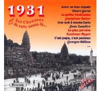 8947675 Audio Cd 1931 Les Chansons De Cette Annee La' / Various