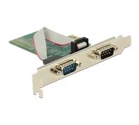 89555 4043619895557 DeLOCK Scheda PCIe x1 a 2x Seriale RS-232, Scheda di interfa
