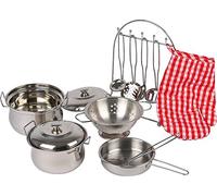 8968 Set stoviglie per cucina bambini "Gustav" in metallo small foot, incl. guan