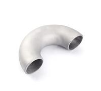 89mm OD 304 Stainless Steel 180 Degree Elbow Butt Welded Pipe Fitting