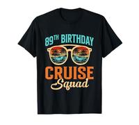 89th Birthday Cruise Squad 89 Anni Compleanno Crociera Maglietta
