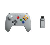 8BitDo 64 2.4G Wireless Controller for Original N64 Console, Analogue 3D, and Windows (Grey)