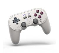 8Bitdo Controller Bluetooth Pro 2 per Switch, PC, macOS, Android, Steam e Raspberry Pi (G Classic Edition), grigio chiaro