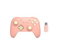 8BitDo Controller di Gioco Wireless 2.4G con Joystick Effetto Hall per PC per Raspberry Pi Android, Rosa Pesca