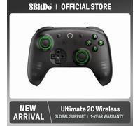 8BitDo - Controller di Gioco Wireless Ultimate 2C per PC, Windows 10, 11, Steam Deck, Raspberry Pi, Android