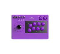 8Bitdo Controller V3 Arcade Stick Wireless Cablato Tre Modalità Viola per 2 Pc Steam per Gioco di Combattimento