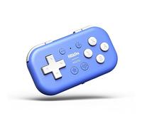 8Bitdo Micro Bluetooth Gamepad Pocket-sized Mini Controller for Switch, Android, and Raspberry Pi, Support Keyboard Mode (Blue)