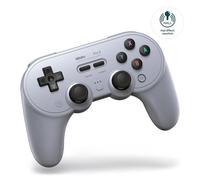 8Bitdo Pro 2 Bluetooth Controller for Switch, Hall Effect Joystick Update, Wireless Gaming Controller for Switch, PC, Android, and Steam Deck & Apple (Gray Edition)