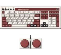 8Bitdo Retro 108 Mechanical Keyboard with 108 Keys and Integrated Numpad, Bluetooth/2.4G/USB-C Hot Swappable Wireless Gaming Keyboard for Windows and Android - Fami Edition - QWERTY English Keyboard
