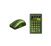 8Bitdo Tastierino Numerico Meccanico Retro18 con Mouse Wireless e Base di Ricarica, ConnettivitÃ Tri-Mode per PC e Giochi per Android