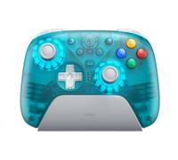 8Bitdo Ultimate 2 Controller senza fili per Windows e Android (Blu limpido) | Joystick TMR, Frequenza di Polling 1000Hz, Tactile/Hall Triggers, L4/R4 e 2 Pulsanti Posteriori Programmabili
