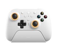 8Bitdo Ultimate 2 Wireless Controller for Windows & Android, Gaming Controller with TMR Joysticks, Switchable Hall Effect/Tactile Triggers, Motion Control, RGB Fire Ring, 8Speed Wireless Tech, White