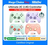 8Bitdo Ultimate 2C Wireless Controller for Windows PC and Android, with 1000Hz Polling Rate, Hall Effect Joysticks and Hall Triggers, and Remappable L4/R4 Bumpers (Mint)