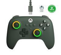 8Bitdo Ultimate C Wired Controller for Xbox, RGB Lighting Fire Ring and Hall Effect Joysticks, Compatible with Xbox Series X|S, Xbox One, Windows 10/11 - Officially Licensed (Dark Green)