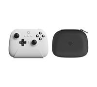 8Bitdo Ultimate Controller Bluetooth con dock di ricarica e custodia da viaggio, gamepad wireless con joystick sensore Hall, compatibile con Switch, Steam Deck e Window 10 (bianco)