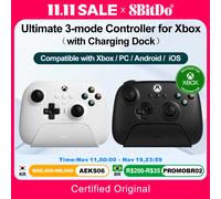 8BitDo Ultimate Controller Xbox a 3 modalità Gamepad PC con licenza da Microsoft per Xbox Series XS Xbox One Windows 10 11 IOS Android