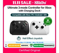 8BitDo Xbox Controller Ultimate Gamepad a 3 modalità con licenza per Microsoft per Xbox Series XS, Xbox One, Windows 10 11 Android