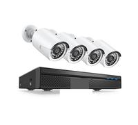 8CH 5MP Wired NVR POE di telecamere sicurezza IP66 Outdoor IR-CUT CCTV Canera Kit videoregistratore for videosorveglianza(3T,8CH NVR and 4pcs Cam)