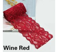 8cm Pizzo Nastro Elastico Bordo Tessuto Fai da Te 2M Indumento Cucito Materiale
