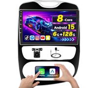 [8Core 6G+128G]Inefala Autoradio für Renault Clio 2013-2018, 10" Touchscreen Stereo Auto Bluetooth mit Wireless CarPlay Android Auto GPS WiFi RDS FM SWC Mic Retrocamera