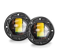 8D Lens Led Work Light 6000K Bianco 3500K Giallo Montaggio A Incasso Luce Di Guida Fendinebbia Per Auto Camion Off Road 4X4 12V 24V,2 pc