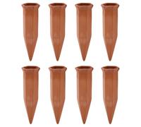8er Set Bewässerungszapfen per Bottiglie Di Terracotta. Efficiente Irrigazione
