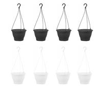 8er Set Vaso Sospeso Vaso da Fiori Plastica Vaso per Fiori Appendere Fioriera