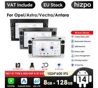 8G + 128G 2Din Android 14 Navigazione GPS per auto Autoradio per Opel Astra HGJ Antara Vectra CD Vivaro Corsa CD Zafira B Stereo RDS P1 1G 32G Grey