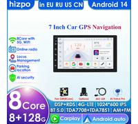 8G + 128G 7862 7 pollici 2din Android Autoradio per autoradio universale Lettore video multimediale Unità principale di navigazione GPS Carplay 4G RDS HC1 (4Core 1G 32G)