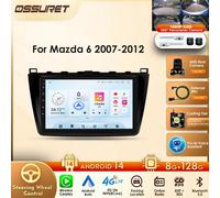 8G + 128G 9 "Android Auto Radio Wireless Carplay per Mazda 6 2007-2012 Lettore multimediale per auto Navigazione GPS RDS BT DSP SWC 2din 4G