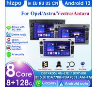 8G + 128G Android 13 2 Din GAVATORE GPS per auto per Opel Astra HJ 2004 Vectra Vauxhall Antara Zafira Corsa CD Vivaro Meriva Veda Radio