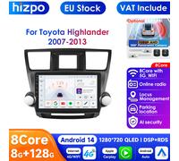 8G 128G Android 14 per Toyota Highlander Kluger 2 XU40 2007 - 2013 Autoradio Lettore video multimediale Navigazione GPS Android Auto P1 (4Core 1G 32G)