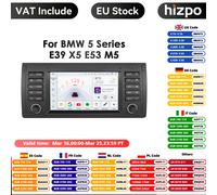 8GB 128GB Carplay 4G 7862 7 pollici 2Din Android 14 Autoradio Multimediale per BMW Serie 5 E39 X5 E53 M5 1996-2003 Nav RDS Stereo GPS