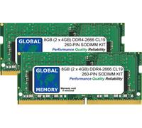 8GB (2 X 4GB) DDR4 2666MHz PC4-21300 260-PIN Sodimm Mac Mini 2018 Memory Kit RAM