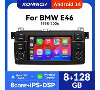 8GB Carplay Android 14 Multimediale Per Auto Per BMW E46 M3 318/320/325/330/335 Rover 75 Coupe di Navigazione 1 Din GPS DSP Audio unità principale