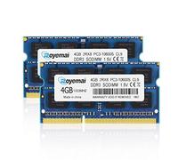 8GB Kit (2x4GB) PC3-10600 DDR3 1333MHz Unbuffered Non-ECC 1.5V CL9 2Rx8 Dual Rank 204 Pin SODIMM Computer Portatile Memorie Module Upgrade