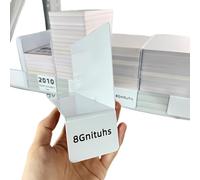8Gnituhs 20 Pezzi 20 * 10 cm 1 mm PVC Cartella classificazione partizione File classificazione Etichetta Raccoglitore divisore divisori per scaffali Logo inventario scaffale Magazzino Segno