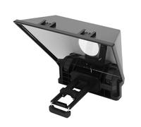 8in Teleprompter portatile, Teleprompter per smartphone con telecomando APP e anelli adattatori per fotocamere DSLR e tablet per l'insegnamento online e lo streaming dal vivo