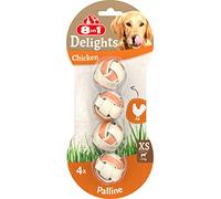 8in1 Delights Chicken Balls XS - Snack da Masticare per Cani - 4 Pezzi