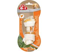 8in1 Delights Chicken Bone S - Osso da masticare per cani - 1 Pezzo | Osso da masticare sano per cani | Pulisce i denti | Povero di grassi | Pollo con rivestimento di manzo